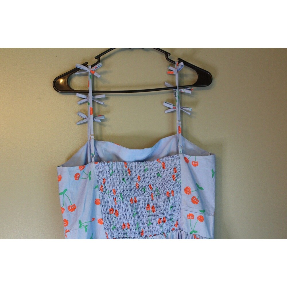 Pinch Boutique Dress Tank Cherries Blue Size Large NEW With Tags - Picture 8 of 10